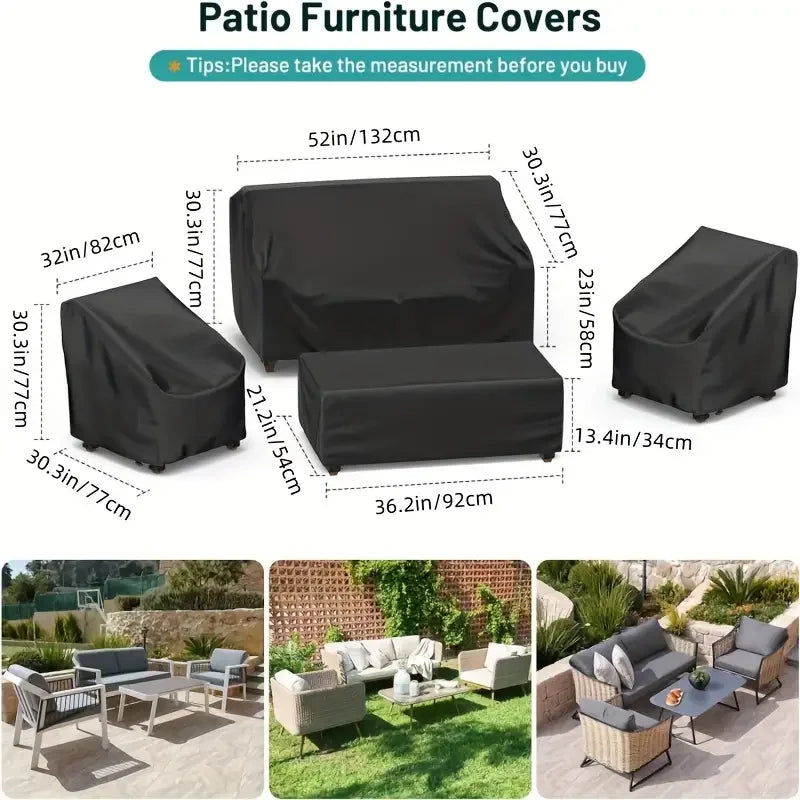 Heavy-Duty Outdoor Patio Furniture Cover Set