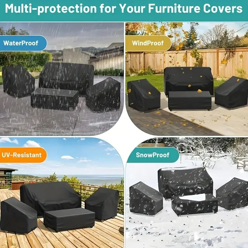Heavy-Duty Outdoor Patio Furniture Cover Set